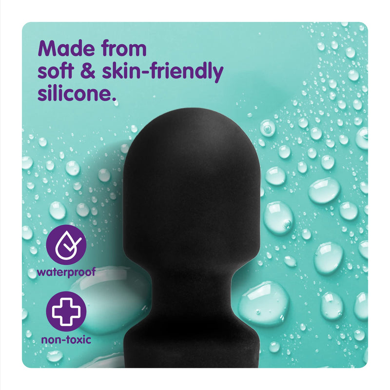 [Australia] - Oliver James Personal Body Massager - Quiet, Waterproof, Powerful, Wireless, Rechargeable Travel Massager - 20 Vibration Patterns & 8 Speeds - Full Body Relaxation and Muscle Tension Relief (Black) Black 