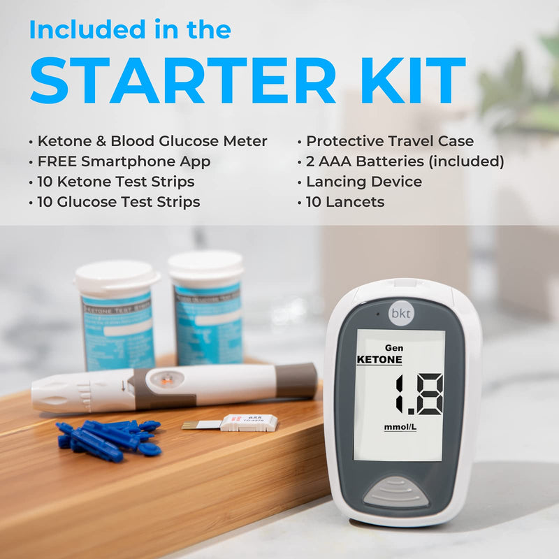 [Australia] - BEST KETONE TEST  |  Dual Blood Ketone and Blood Glucose Test Meter (TD-4279)  |  Complete Value Kit 