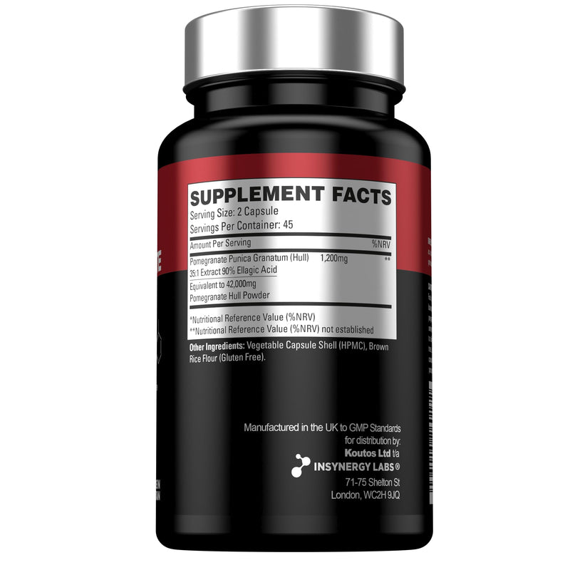 [Australia] - Pomegranate PRO 42,000mg Ultra Premium Pomegranate Supplement - 35x Concentrated & 90% Ellagic Acid � 90 Vegan Pomegranate Capsules Highly Concerntrated 