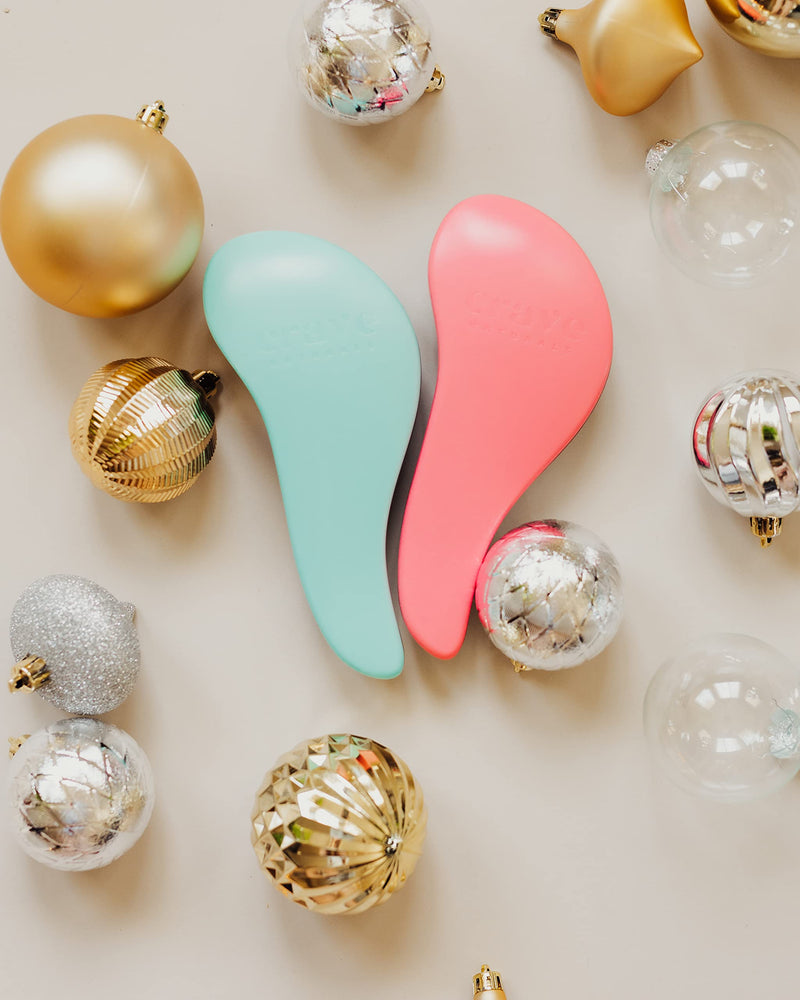 [Australia] - Detangling Brush - Glide Thru Detangler Hair Comb or Brush - No More Tangle - Adults & Kids - Pink 