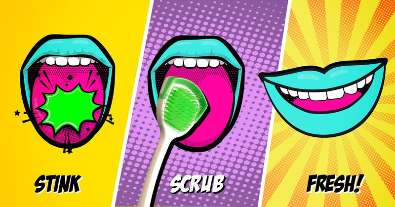 [Australia] - Orabrush Tongue Scraper, Tongue Cleaner Helps Fight Bad Breath, 4 Tongue Scrapers 4 Count (Pack of 1) Multicolored 