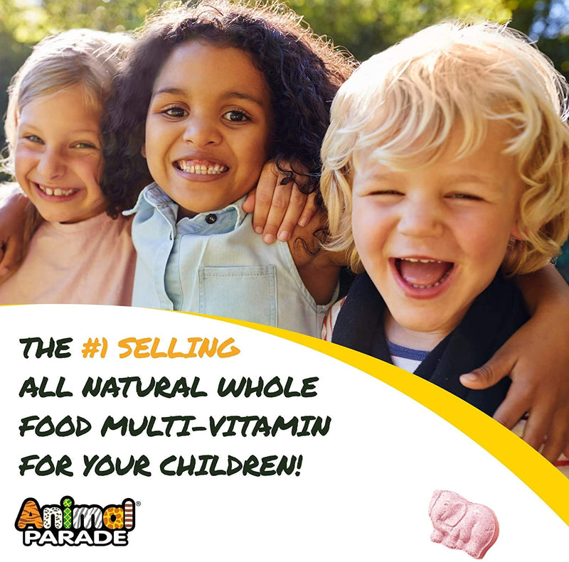 [Australia] - NaturesPlus Animal Parade Source of Life MagKidz - Children's Magnesium Supplement - Natural Cherry Flavour - Teeth, Bone & Muscle Health Support - GlutenFree, Vegan (90 Count (Pack of 1)) 