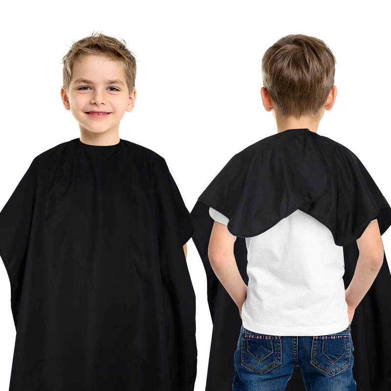 [Australia] - 2 Pieces Kids Haircut Barber Cape Cover Hair Salon Cape Waterproof Hair Cutting Cape Styling Apron Shampoo Cape with Adjustable Snap Closure for Salon and Home, 47.3 x 31.5 Inch 