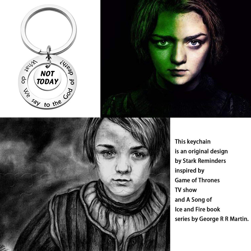 [Australia] - MAOFAED Game of Thrones Inspired Gift Arya Stark Gift Arya Goat Gift What Do We Say to The God of Death Not Today 