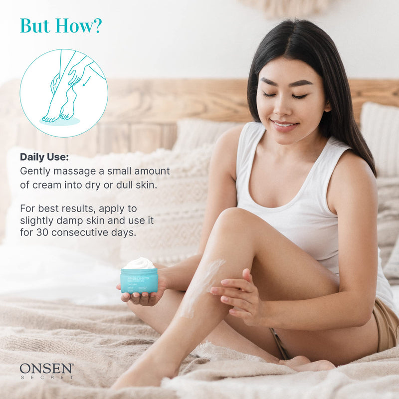 [Australia] - Onsen Japanese Body Butter for Women - Skin Refinery Cream Natural and Organic Shea Butter Moisturizing Clear Skin Exfoliator with Coconut Oil and Vitamin E - 8.6 fl oz / 255 ml (Ylang Ylang) Ylang Ylang 