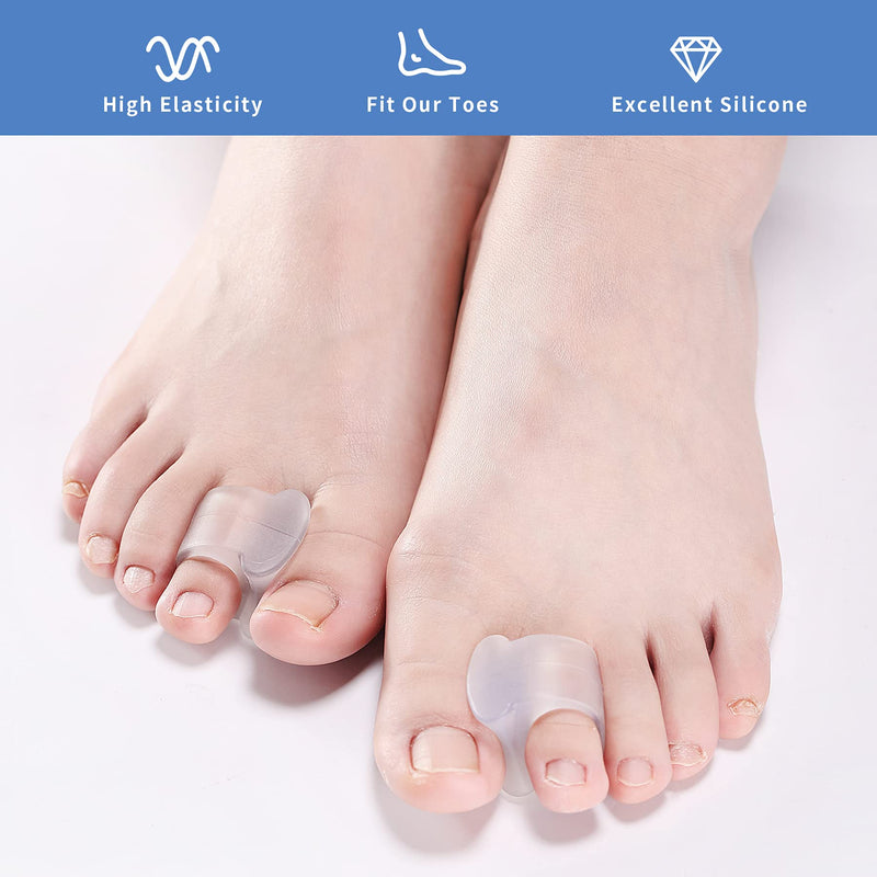 [Australia] - Toe Separators，4 Pack Toe Spacers to Correct Bunion, Straighten Overlapping Toes and Realign Crooked Toes, Pads for Overlapping, Hallux Valgus, Yoga 