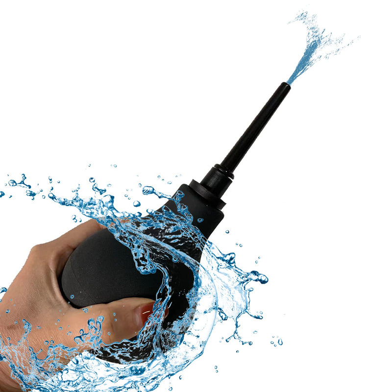 [Australia] - JZCXword Enema Bulb Kit Douche Cleaner for Men Women 9.3oz Enama Bulb 19.7in Long Silicone Hose for Colon Detox Cleanse Enemas black 