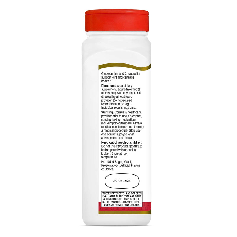 [Australia] - 21st Century Glucosamine Chondroitin 750/600mg - Triple Strength, Tablets, 150 Count 150 Count (Pack of 1) 