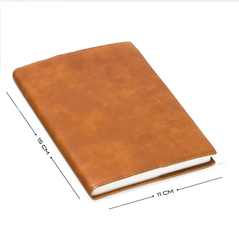 [Australia] - Aum Refillable Journal for Life - Small Leather Pocket Journal (15x11cm) A6 Notebook with 164 Ruled, Eco Friendly Pages (Aum Journals A6 Classics - Tan Journal) 