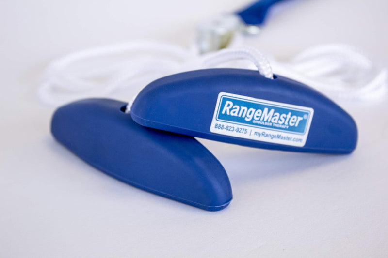 [Australia] - RangeMaster Molded Rubber Handle Shoulder Pulley │ Physical Therapy Tool │ Aids in Recovery and Rehabilitation │ Increases Mobility │ Web Strap Door Attachment 