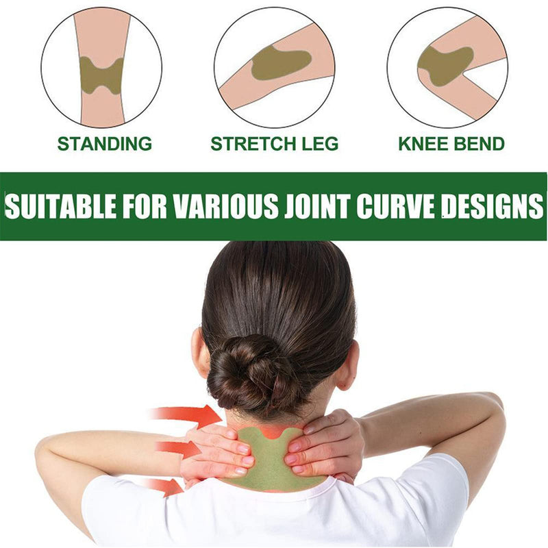 [Australia] - MQFORU Knee Pain Relief Patch, 24 PCS Pain Relief Plaster, Wormwood Knee Sticker Self Adhesive Heat Pads, Promote Blood Circulation, Relieve Muscle/Joint/Neck/Arthritis/Knee Pains, Fast Acting 