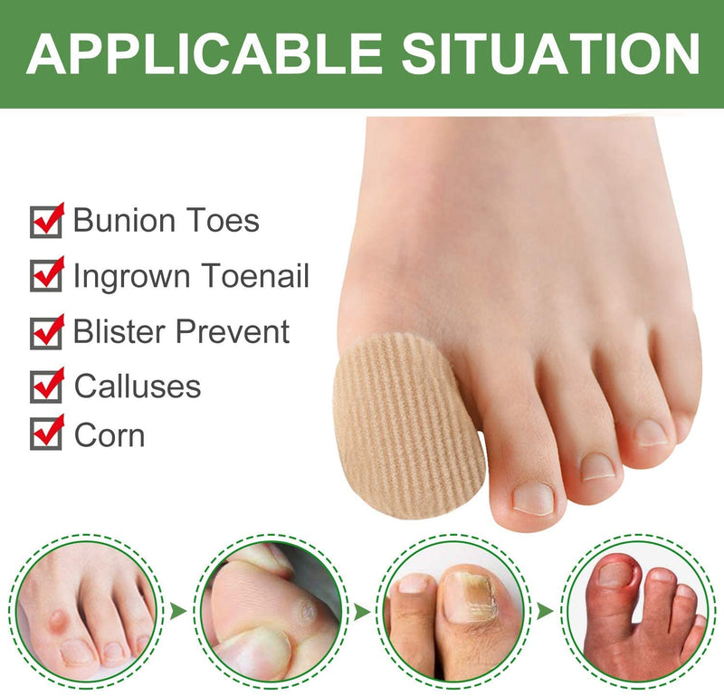 [Australia] - Bessy shop Toe Cushion Tube, 3Pcs CuttableToe Tubes Sleeves Soft Gel Toe Sleeve Protectors for Cushions Corns Relief Toe Pressure Pain 