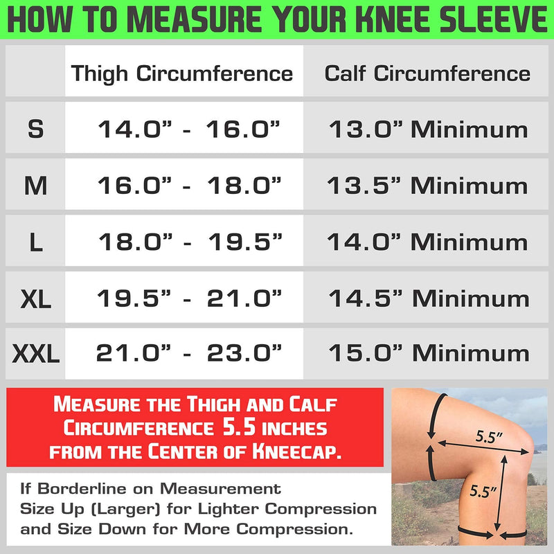 [Australia] - TechWare Pro Knee Compression Sleeve - Knee Braces for Knee Pain. Knee Sleeve with Side Stabilizers & Patella Gel Pads. Knee Brace for Working Out, Arthritis & Meniscus Tear. 5 Sizes. Single Pack X-Large Black/Gray 