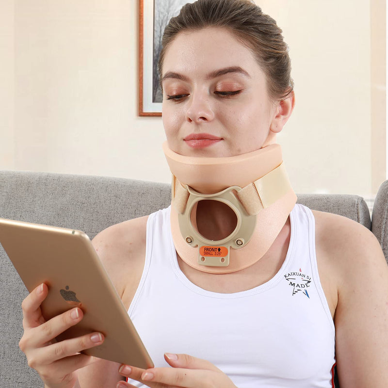 [Australia] - Philadelphia Neck Brace Foam Lightweight Soft Cervical Collar Height 3 1/4 Inch Immobilizer Collar Support Neck Traction Device Neck and Head Braces (Size S) Odorless 