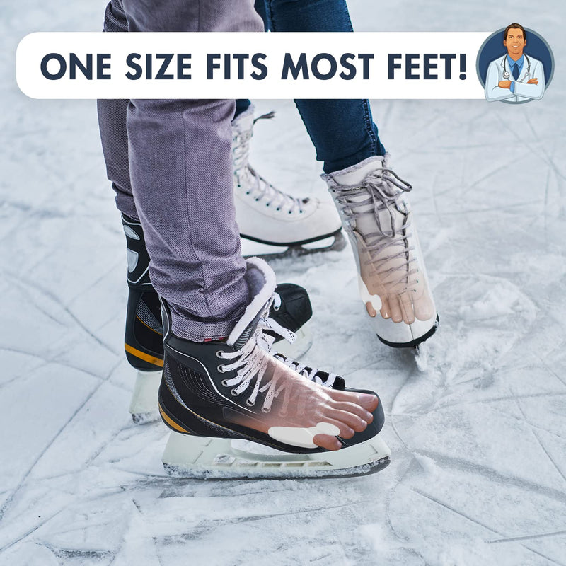 [Australia] - Dr. Frederick's Original Tailor's Bunion Shield Spacers - Soft Gel Bunionette Pads with Spacer - Tailors Bunion Pad Corrector - Fast Pain Relief for Men & Women - Pinky Toe Protection - 6 ct. 