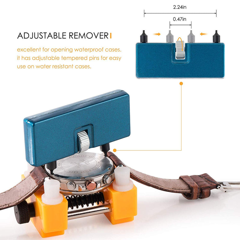 [Australia] - Watch Battery Replacement Tool Kit for Watch Back Case Remover and Opener 