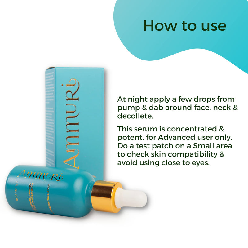 [Australia] - Ammuri Retinol Serum (5% Max Retinol) High Strength Maximum Dose Retinoid Anti Aging Acne 5% Max Retinol 