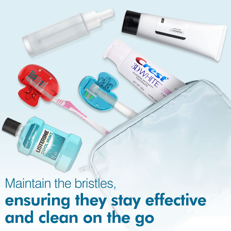 [Australia] - seplouis Toothbrush Head Cover Compatible with Manual Toothbrush & Electric Toothbrush Head, 6 Pack 