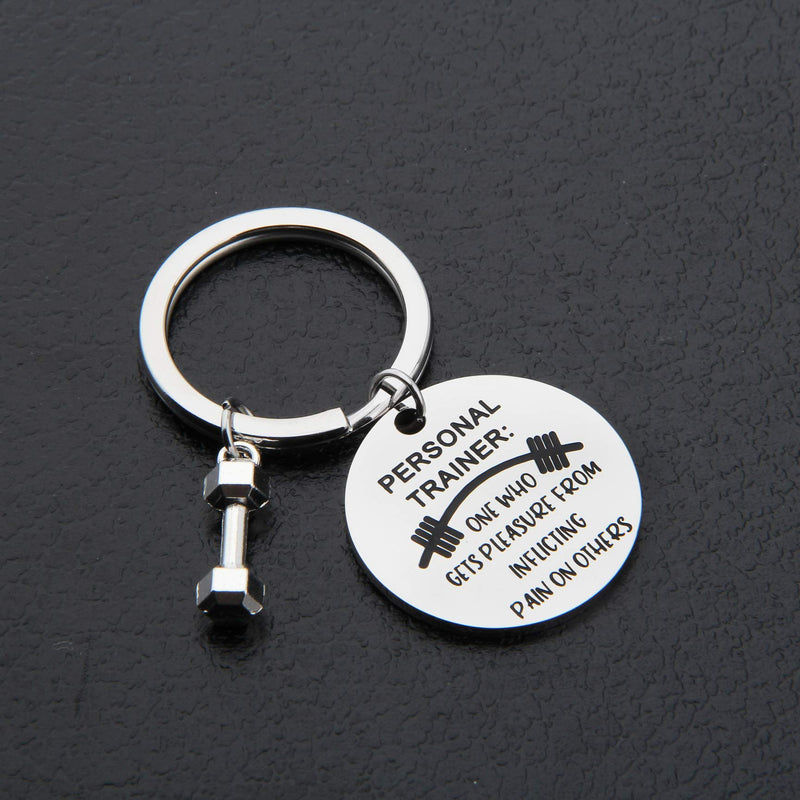 [Australia] - Lywjyb Birdgot Personal Trainer Gift Fitness Gift Gym Gift Workout Gift One Who Get Pleasure from Inflicting Pain on Others Funny Trainer Keychain 