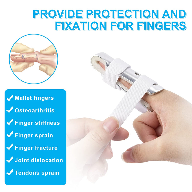 [Australia] - Finger Splint, Sopito 3PCS Finger Support Brace Finger Stabilizer for Broken Fingers Straightening Arthritis Knuckle Immobilization 