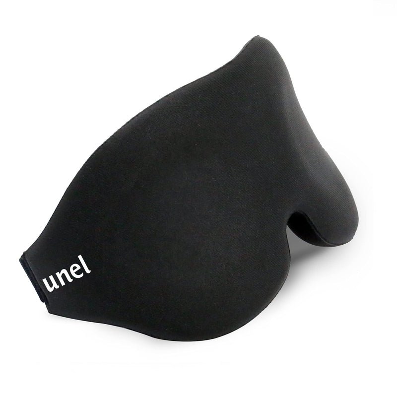 [Australia] - unel Eye Mask for Sleeping, 3D Black Sleep Mask for Men & Women, Perfect for Travel, a Nap or Shift Work - Total Blackout 