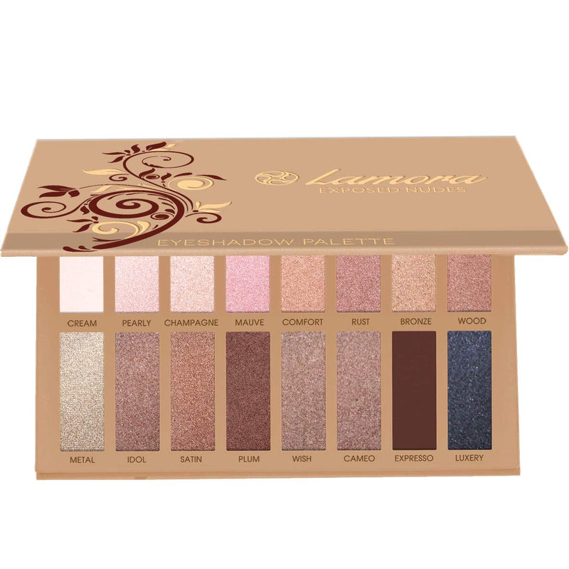 [Australia] - Best Pro Eyeshadow Palette Makeup - Matte Shimmer 16 Colors - Highly Pigmented - Professional Nudes Warm Natural Bronze Neutral Smoky Cosmetic Eye Shadows Nude Exposed 