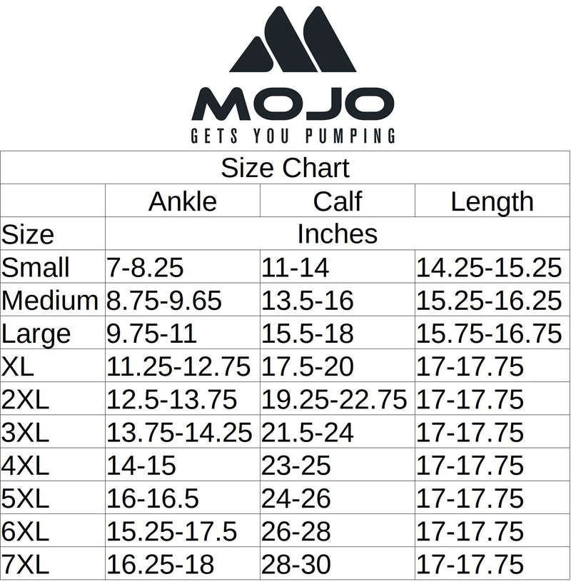 [Australia] - 2XL Mojo Compression Sleeves for Extra Wide Calves - Women and Men - 20-30mHg Black XXL XX-Large 