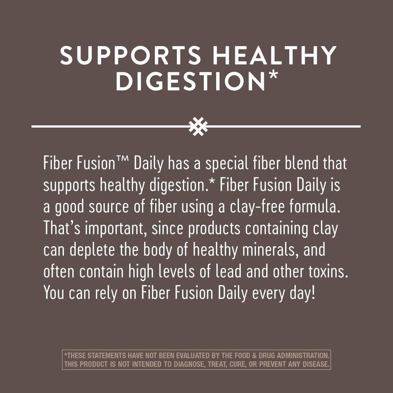 [Australia] - Enzymatic Therapy Fiber Fusion Daily gentle cleansing fiber, 3.1 g per serving, 150 Capsules 