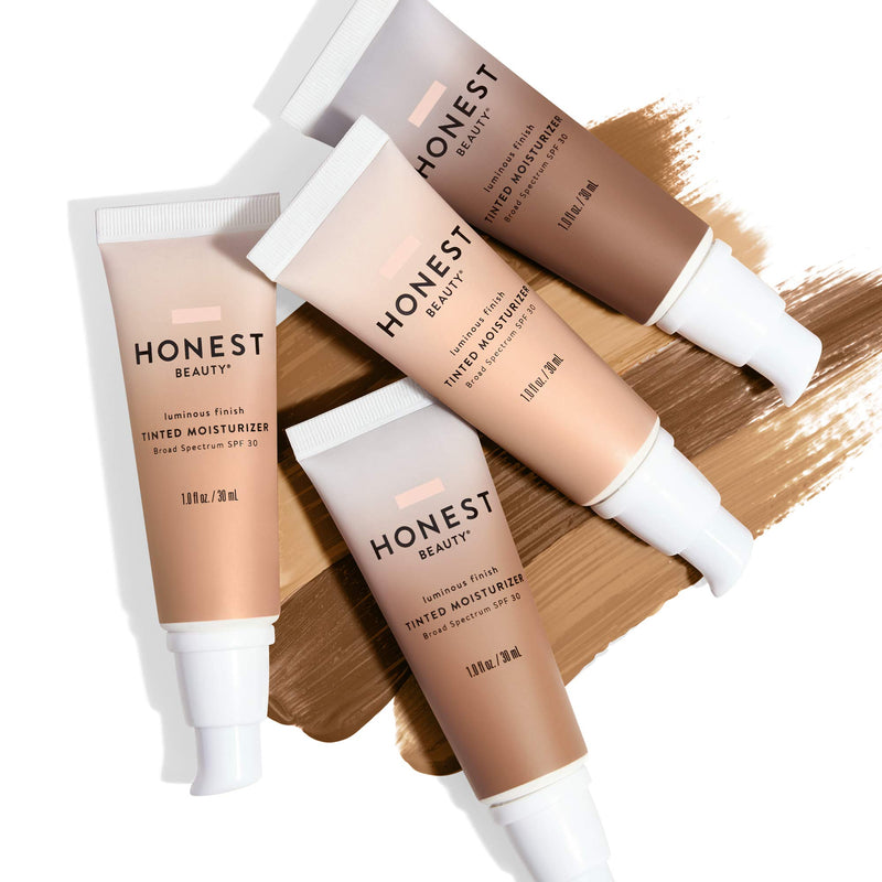 [Australia] - Honest Beauty Clean Corrective with Vitamin C Tinted Moisturizer Broad Spectrum SPF 30, Deep | VEGAN | 6-in-1 Multitasker | Blue Light Defense | Chemical Sunscreen Free & Dermatologist Tested | 1oz 