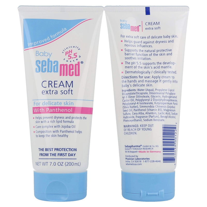 [Australia] - Sebamed Baby Cream Extra Soft, 7 fl. oz, Set of 2 7 Ounce (Pack of 2) 