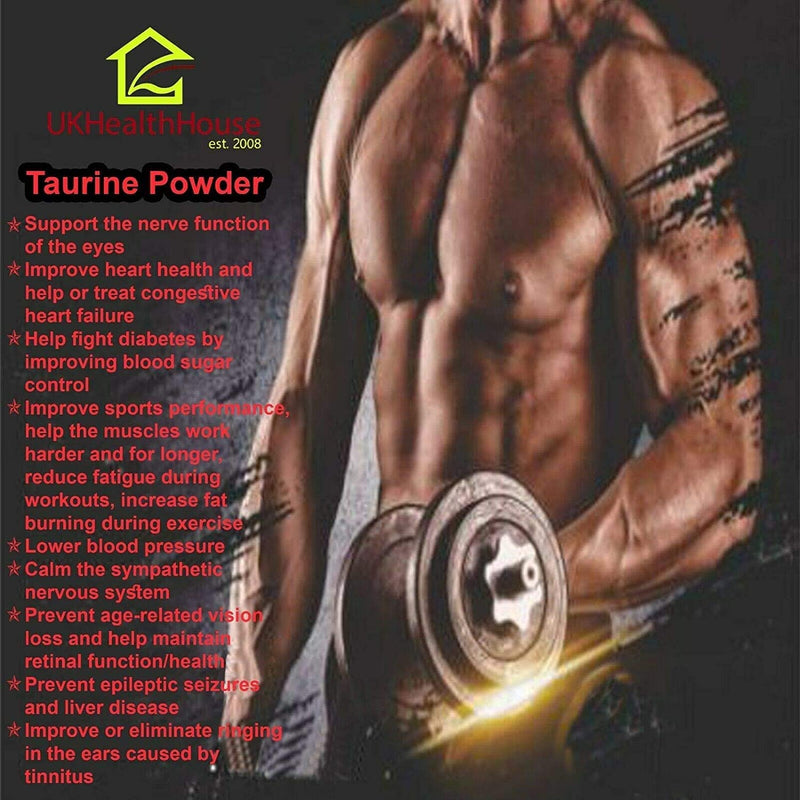 [Australia] - 100% Pure Taurine Powder - Muscle Pump Energy - Pharmaceutical Grade Amino (100g) 100g 