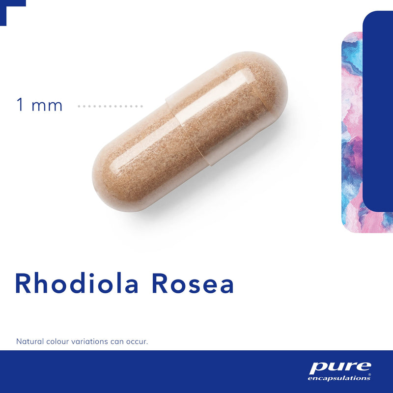 [Australia] - Pure Encapsulations - Rhodiola Rosea 100mg - Rhodiola Extract Supplement for Stress Relief & Menopause Health - 90 Vegetarian Capsules 