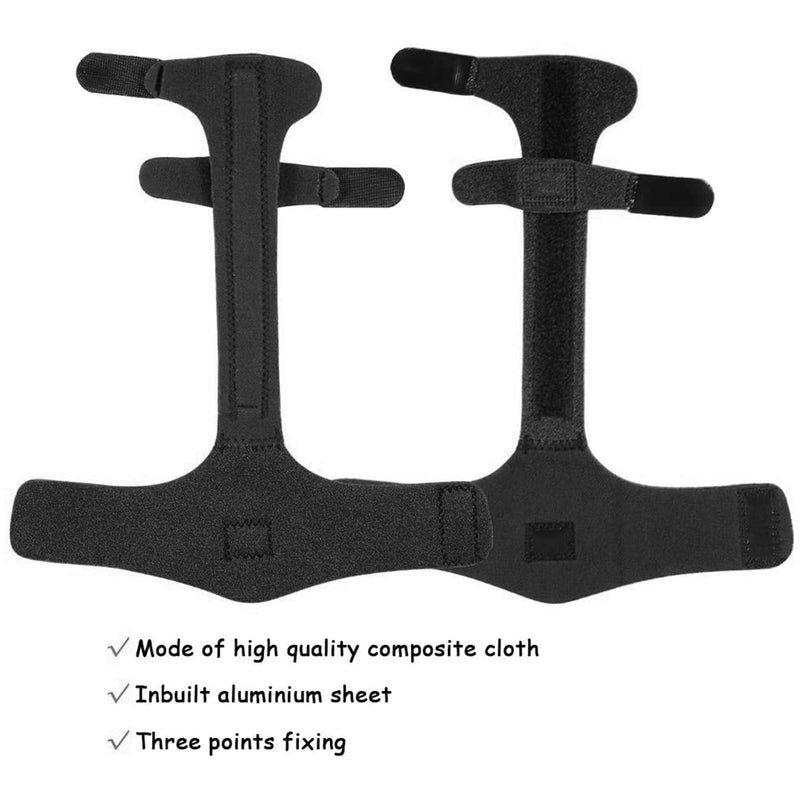 [Australia] - Finger Splint - Corpower Finger Extension Splint for Trigger Finger, Mallet Finger, Finger Knuckle Immobilization, Finger Fractures, Pain Relief from Stenosing Tenosynovitis - Finger Brace for Trigger (Black) Black 