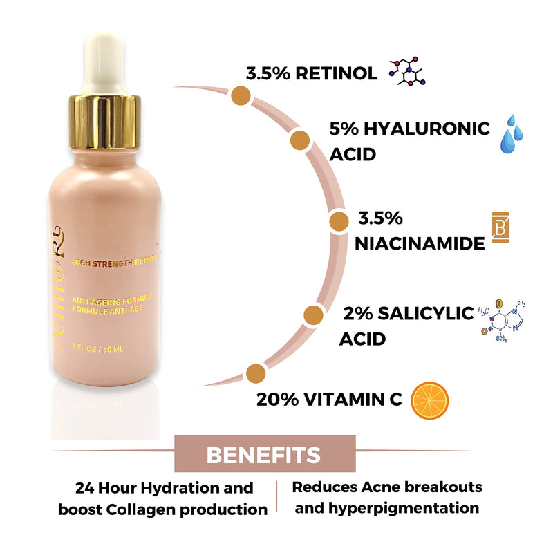 [Australia] - Ammuri Retinol High Strength Serum (3.5% Retinol) Anti Aging Formula 3.5% Retinol 