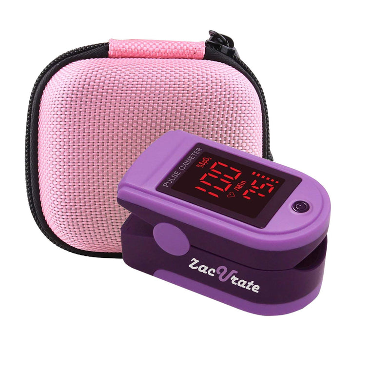 [Australia] - WERJIA Hard Storage Case for Fingertip Pulse Oximeter Blood Oxygen Fingertip Oximeter Case (Pink) Pink 
