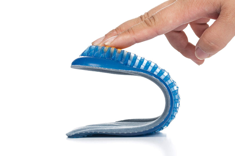 [Australia] - Honeycomb Gel Half Insole for Women - 1/2 inch Taller Height Increase Heel Lift Cushion Insert - Leg Discrepancy Balancer 