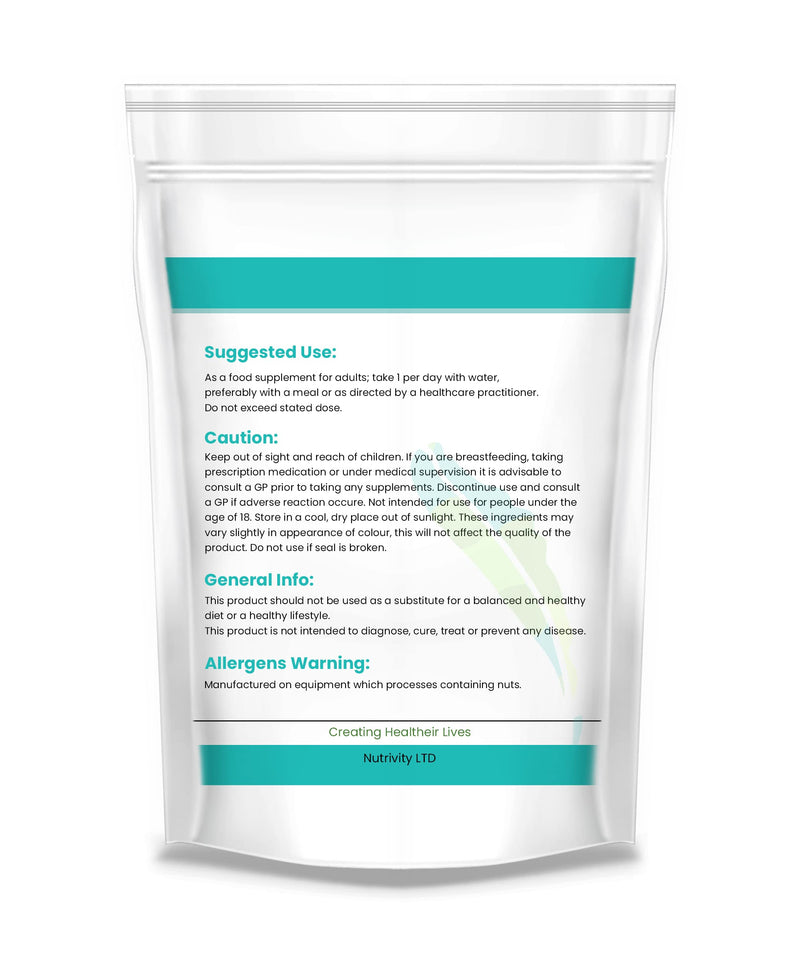 [Australia] - CoQ10 300mg Vegan Capsule - Co Enzyme Q10 High Strength Naturally Fermented Ubiquinone - Made in The UK by Nutrivity (120) 120 