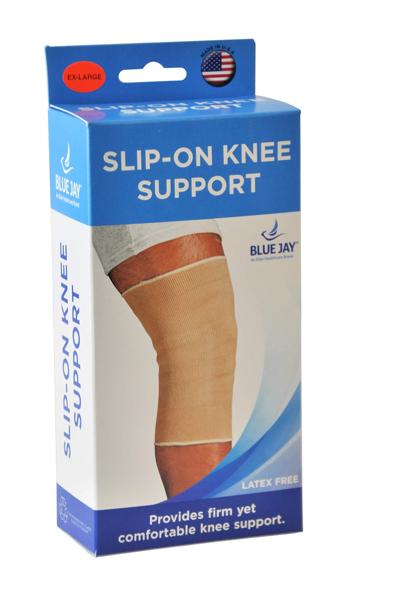 [Australia] - Blue Jay An Elite Healthcare Brand Adjustable Knee Support - Beige, Small |Helps Knee Injury , Effective In Post Surgery Recovery | Orthopedic Care , Light Weight | Easy To Wear 