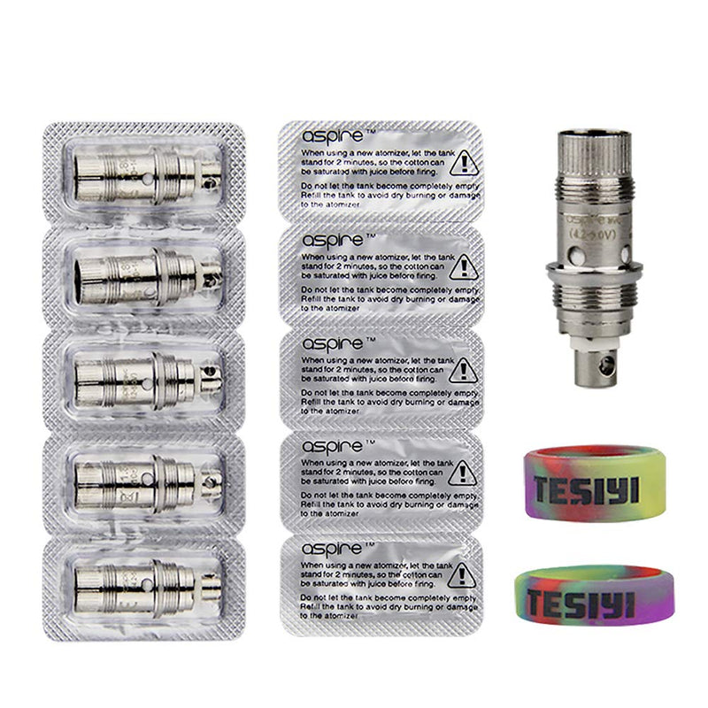 [Australia] - aspire Nautilus Coils 1.8ohm Nautulus 2 2s K3 Replacement BVC Coils Atomizer Atomiser Tank for K3 Zelos 2 50w Nautilus AIO Premium Kit Pack of 5 (0.7Ω) 