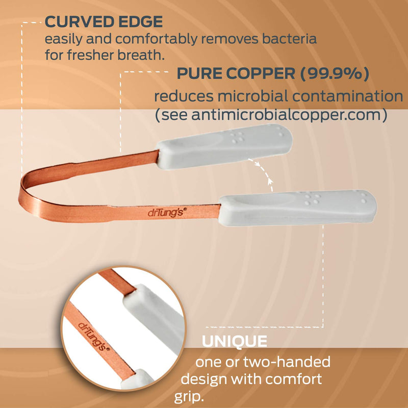 [Australia] - Dr. Tung's, Copper Tongue Cleaner, 1 Cleaner 