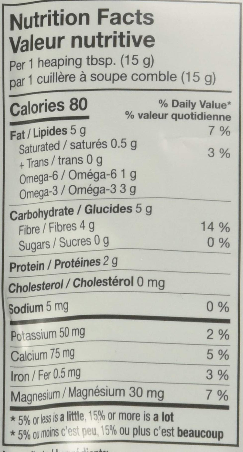 [Australia] - Organic Sprouted Chia & Flax Seed Powder 8 Ounce (227 Grams) Pkg 