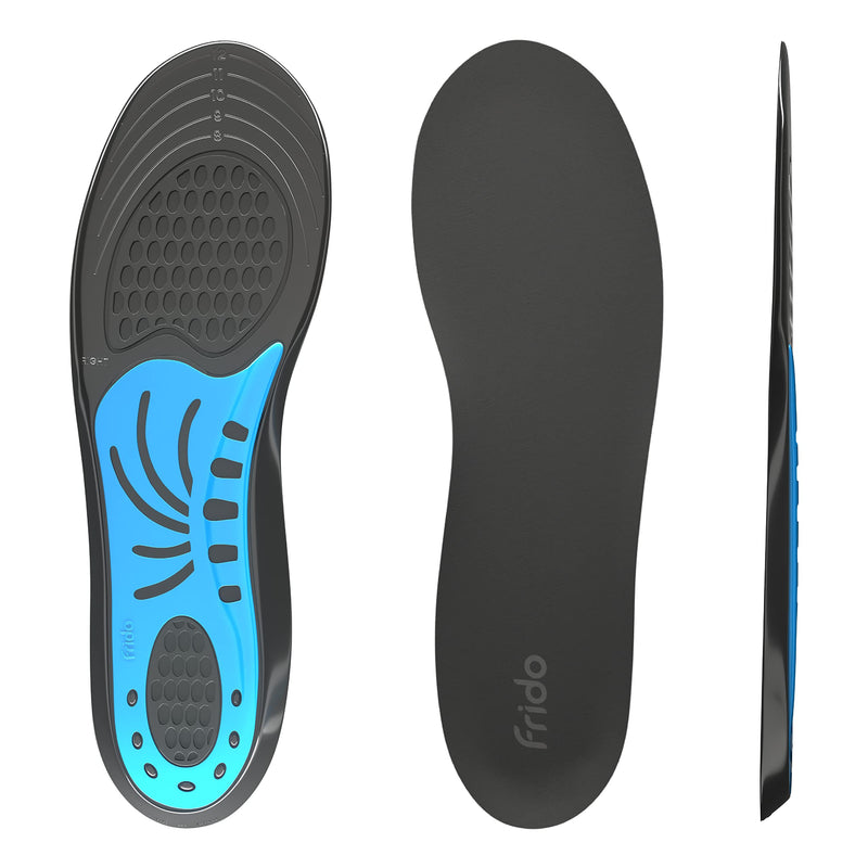 [Australia] - Frido Dual Gel Insoles, Everyday Shoe Inserts, All Day Comfort and Support, for Work and Casual Shoes. (Available for Men and Women in Sizes 9-13 UK) - Pack of 1 Pair REGULAR (9-13 UK) 