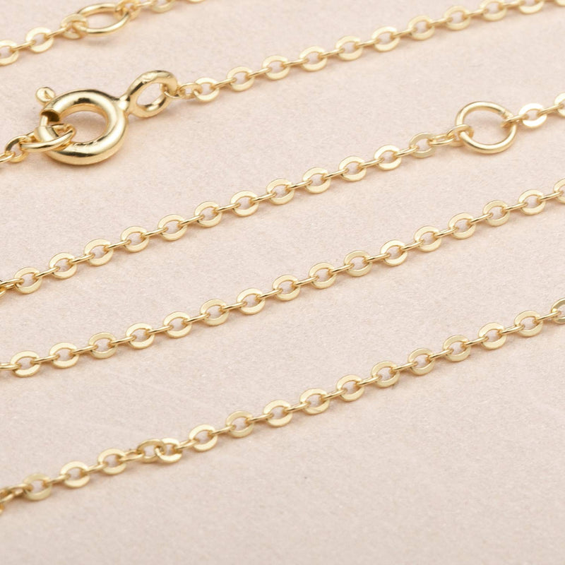 [Australia] - Necklace Extenders Necklace Chains Sterling Silver Bracelet Anklet Extenders Set 2, 3, 4, and 6 Inches in Silver, Gold, and Rose Gold Gold Plated Set 2", 3",4", 6" 
