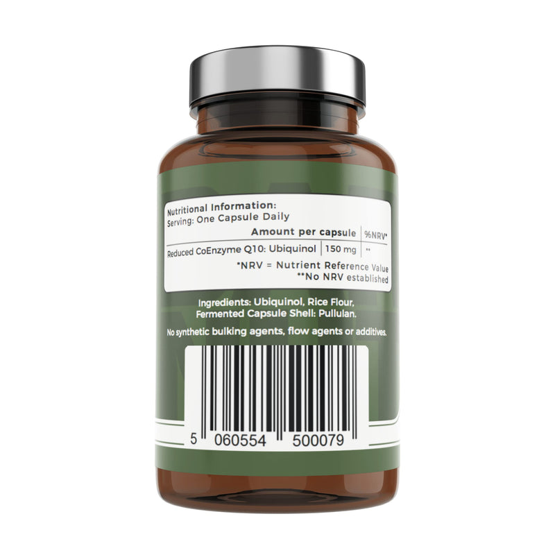 [Australia] - Barefoot Nutrition - Advanced CoQ10 - Ubiquinol 150mg - Supports Heart Health, Powerful Antioxidant to Prevent Oxidative Stress Damage - Superior Absorption - 60 Vegan Capsules 