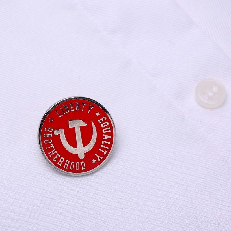 [Australia] - GuDeKe CCCP Liberty Equality Brotherhood Pin Communist Badges Russia Russians Gifts Soviet Union Brooches 