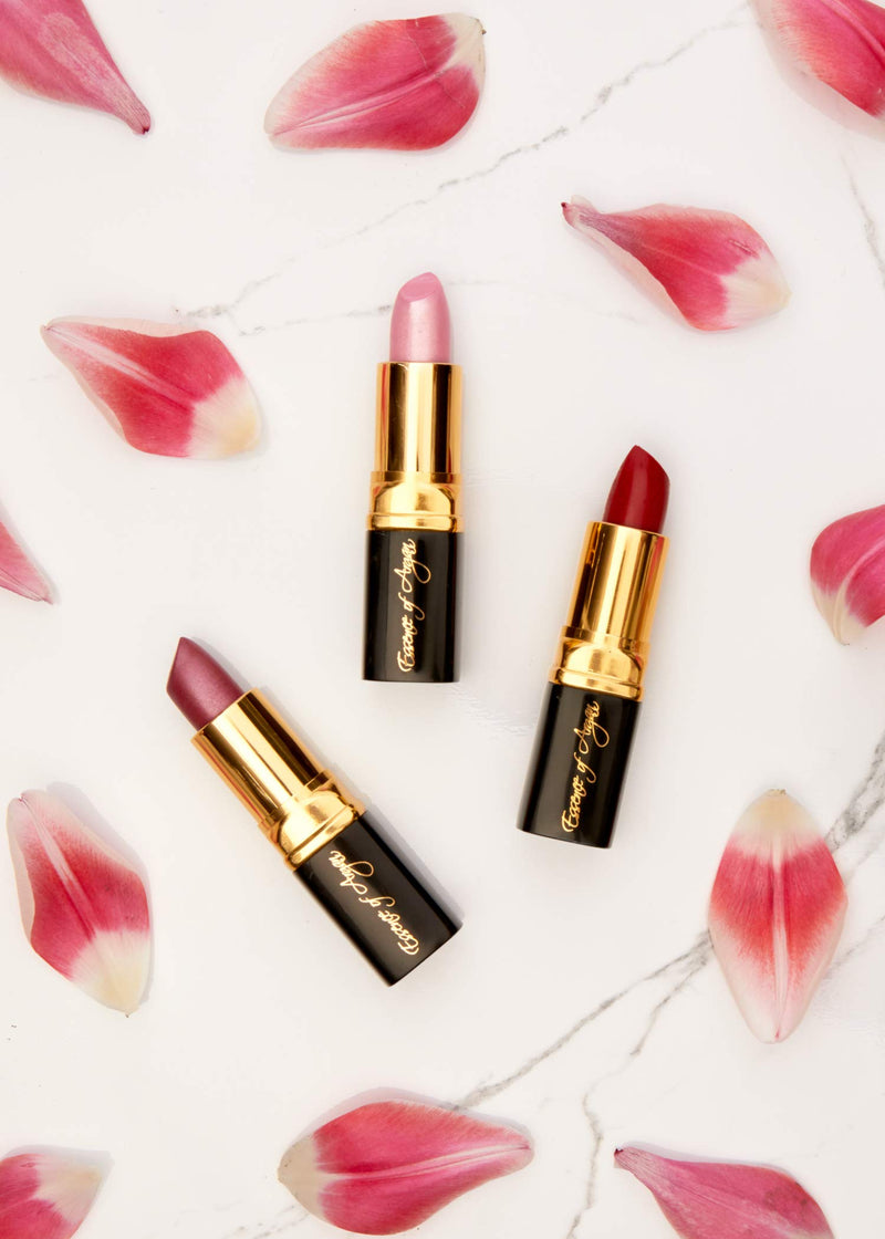 [Australia] - Essence of Argan Moisturizing Lipstick - Enriched with 100% Pure Organic Argan Oil, Shea Butter - Voluptuous Sexy Lips - Sunscreen, Hydration & Nourishing - Long Lasting Lip Balm - Precious Pink 