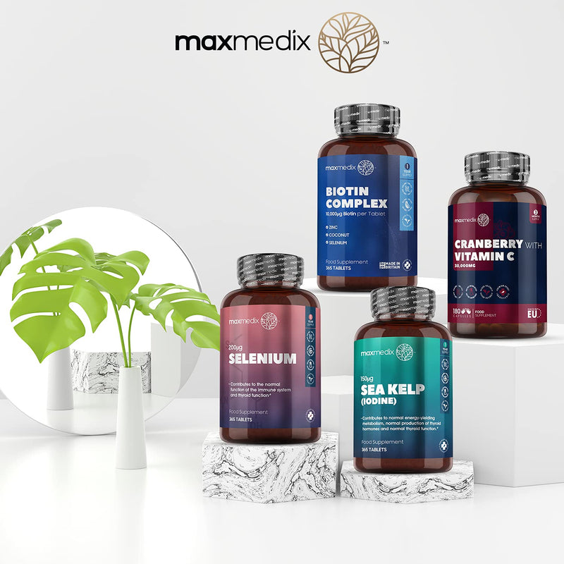 [Australia] - Selenium 200mcg - 365 Vegan Selenium Tablets (1 Year Supply) - L Selenomethionine - High Strength Selenium Supplements - Natural Hair, Skin & Nails Vitamins - Immune System & Thyroid Supplement 