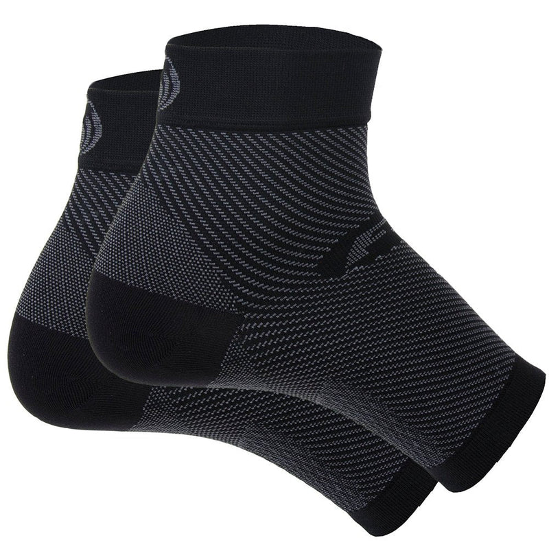 [Australia] - OS1st FS6 Performance Foot Sleeve(s) for Plantar Fasciitis Pain Relief, Heel Pain and Arch Support Medium (1 Pair) Black 