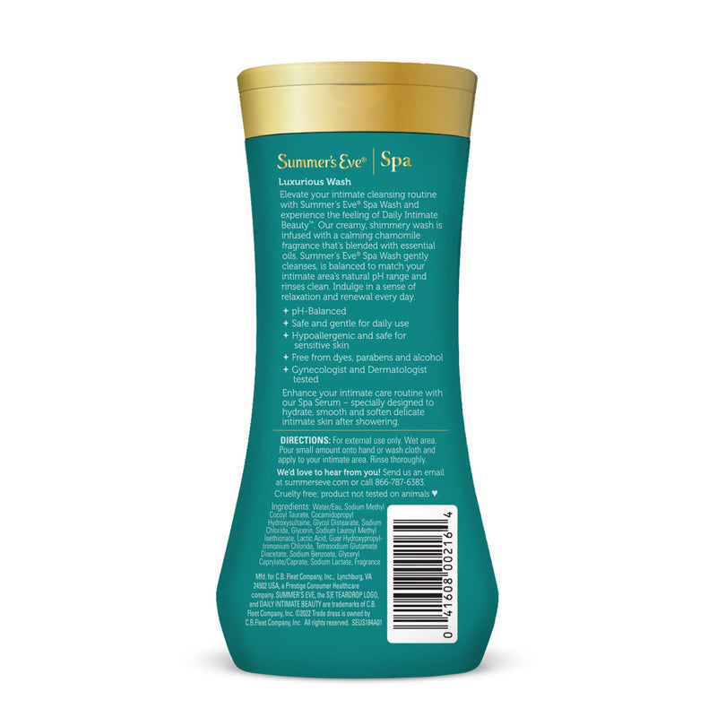 [Australia] - Summer's Eve Spa Daily Intimate Wash, Luxurious Cleansing Feminine Wash, 12oz 12 Fl Oz (Pack of 1) 