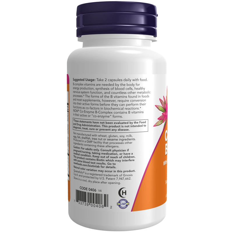 [Australia] - NOW Supplements, Co-Enzyme B Complex with Alpha Lipoic Acid and CoQ10, Nutritional Health, 60 Veg Capsules 